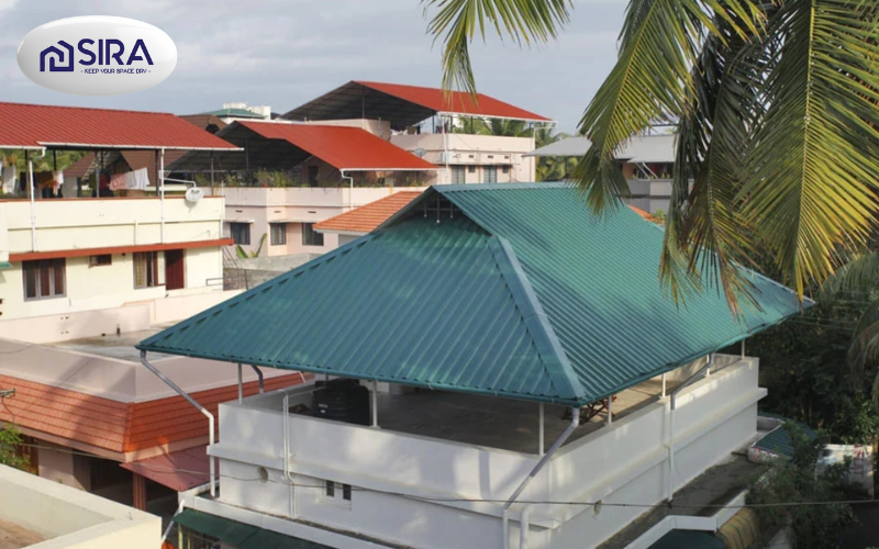 Mái tôn chống nóng sân thượng