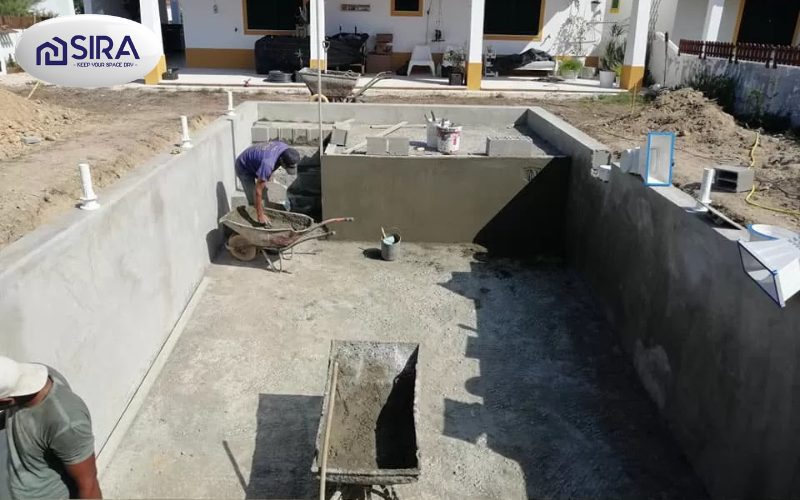 Sơn chống thấm bể nước có nhiều vết nứt - SIRA PU
