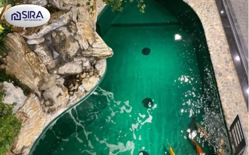 Sơn chống thấm hồ cá màu xanh - SIRA EPOXY