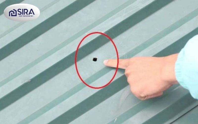 Sơn chống thấm mái tôn lỗ đinh - SIRA BT