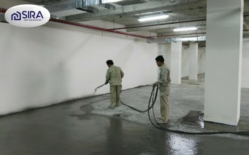 Sơn chống thấm ngược sàn tầng hầm - SR01
