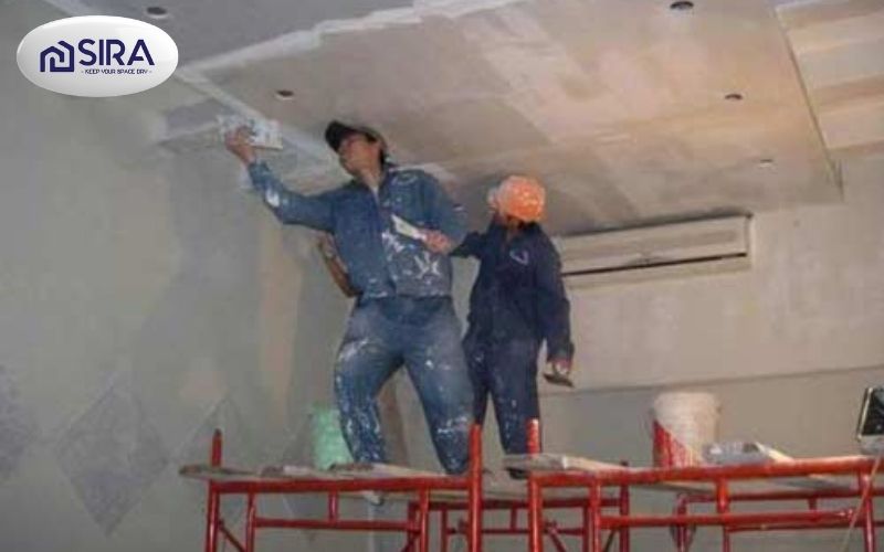 Sơn chống thấm ngược trần nhà từ sân thượng- SR01