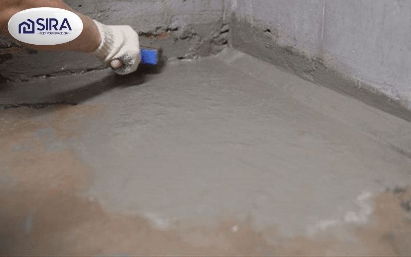 Sơn chống thấm sàn âm trước khi lát gạch - SIRA BT